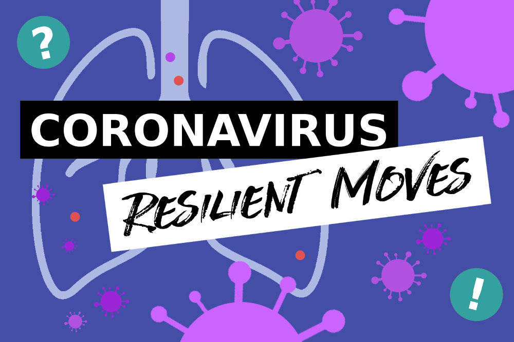 Coronavirus Resilient Moves illustration for resilient climate during crisis page