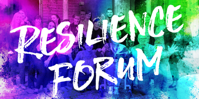 Upcoming Resilience Forums - coloured graphic which says: Resilience Forum