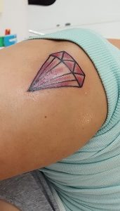 Rhiannon's diamond tattoo