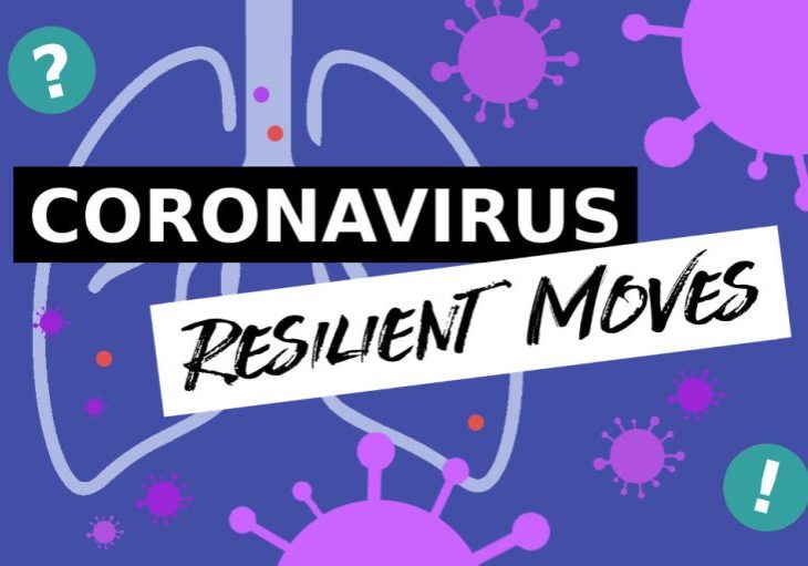 Coronavirus Resilient Moves illustration for resilient climate during crisis page