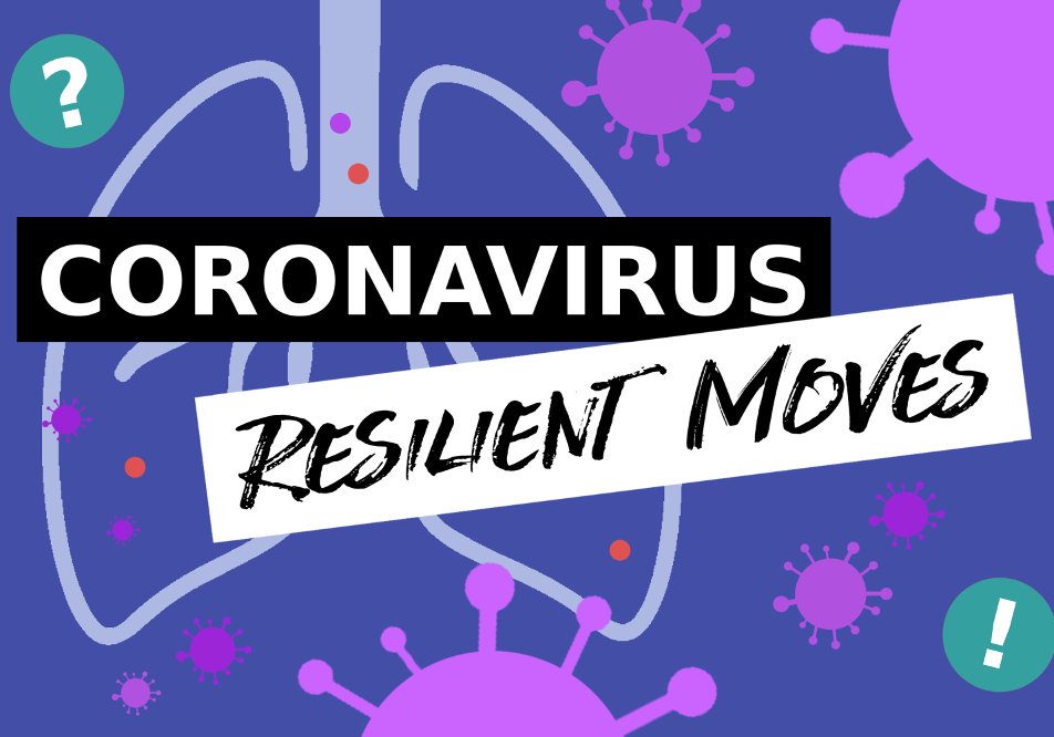 Coronavirus Resilient Moves illustration for resilient climate during crisis page