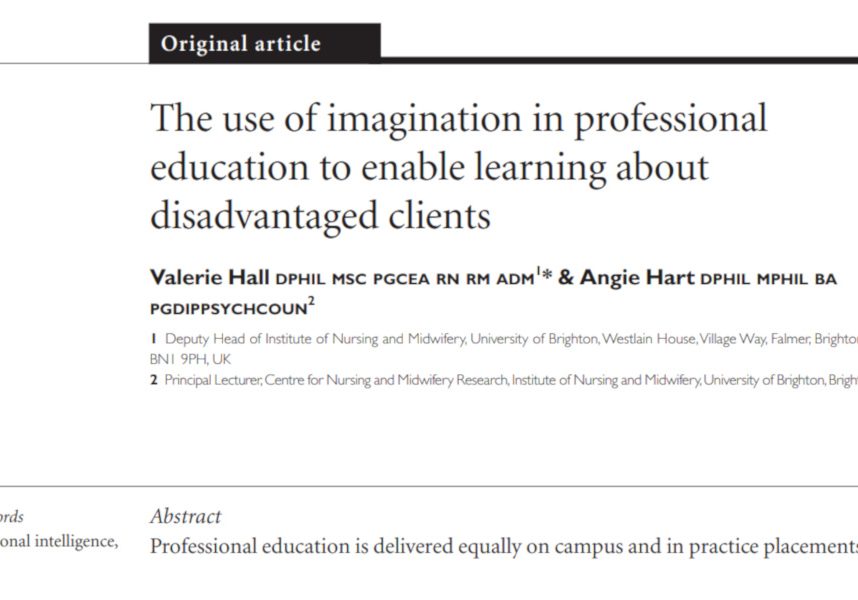 The Use Of Imagination In Professional Education