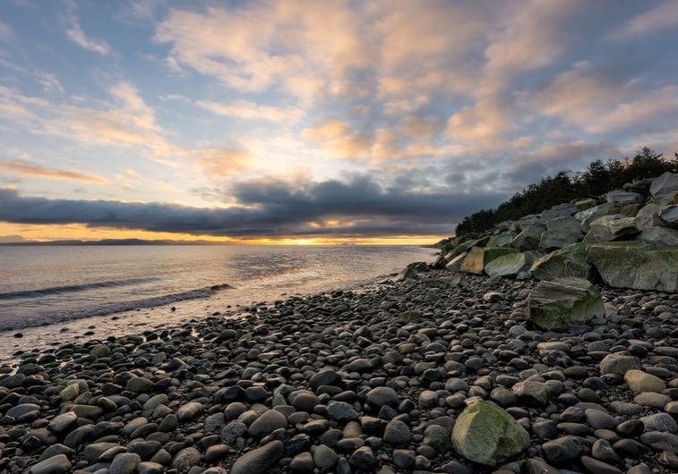 Photo Of Rocky Shore During Sunset for Canada blog - Photo By James Wheeler From Pexels